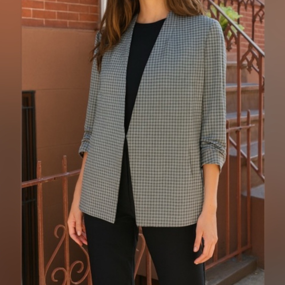 Babaton Checkered Power Blazer